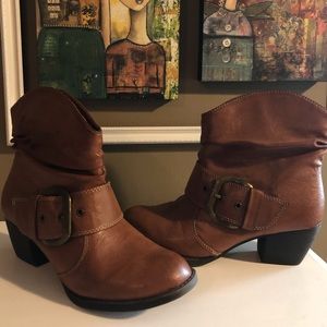 Brown booties
